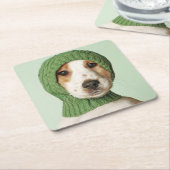 Dessous-de-verre Carré En Papier Animaux de bébés cutest | Cocker Spaniel (Incliné)