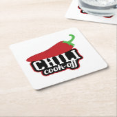 Dessous-de-verre Carré En Papier Anniversaire de mariage  (Incliné)