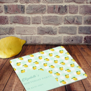 Dessous-de-verre Carré En Papier Anniversaire d'été Citron Citrus