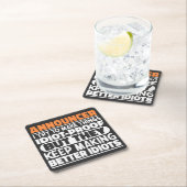 Dessous-de-verre Carré En Papier Annonceur J'Essaie De Faire Des Choses Idiot Drôle (En situation)