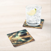 Dessous-de-verre Carré En Papier Anomoly du désert (En situation)