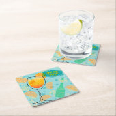 Dessous-de-verre Carré En Papier Aperol SpritzSquare (En situation)