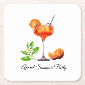 Dessous-de-verre Carré En Papier Aperol Summer Party