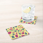 Dessous-de-verre Carré En Papier Approvisionnements de cuisine (En situation)