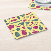 Dessous-de-verre Carré En Papier Approvisionnements de cuisine (Incliné)