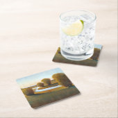 Dessous-de-verre Carré En Papier Après-midi Lumière V (En situation)
