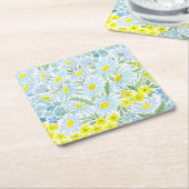 Dessous-de-verre Carré En Papier Aquarelle (Incliné)