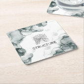 Dessous-de-verre Carré En Papier Aquarelle ton Leeds (Incliné)