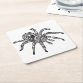 Dessous-de-verre Carré En Papier Araignée inspirée (Incliné)