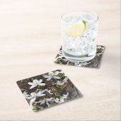 Dessous-de-verre Carré En Papier Arbre (En situation)