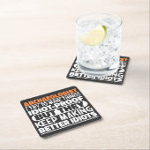 Dessous-de-verre Carré En Papier Archéologue J'Essaie De Faire Des Choses Idiot Drô (En situation)