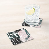 Dessous-de-verre Carré En Papier Arêtes de palme Paradise (En situation)