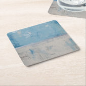 Dessous-de-verre Carré En Papier Argent Aura (Incliné)