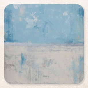 Dessous-de-verre Carré En Papier Argent Aura