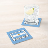 Dessous-de-verre Carré En Papier Argentine (En situation)