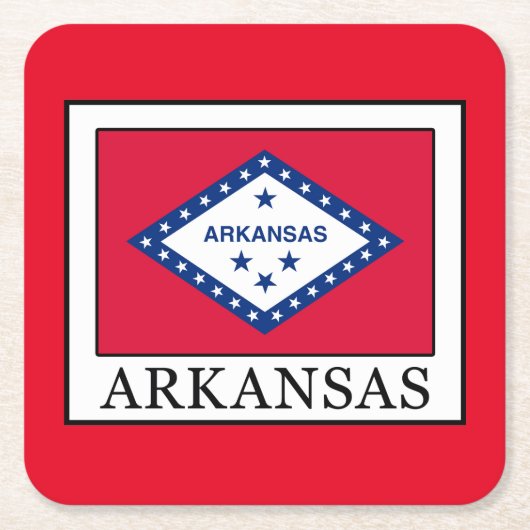 Dessous-de-verre Carré En Papier Arkansas (Devant)