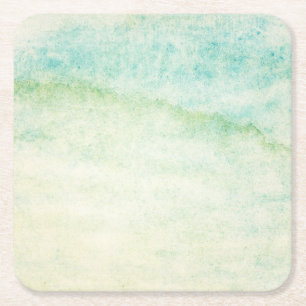 Dessous-de-verre Carré En Papier Arrière - plan abstrait d'aquarelle