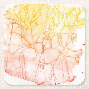 Dessous-de-verre Carré En Papier arrière - plan abstrait d'aquarelle