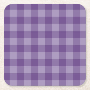 Dessous-de-verre Carré En Papier Arrière - plan checkered violet