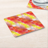 Dessous-de-verre Carré En Papier Arrière - plan d'aquarelle de texture de (Incliné)