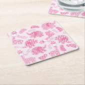 Dessous-de-verre Carré En Papier arrière - plan de bébé (Incliné)