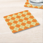 Dessous-de-verre Carré En Papier Arrière - plan de chandail (Incliné)