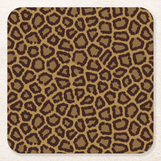 Dessous-de-verre Carré En Papier Arrière - plan de tuile avec une fourrure de (Devant)