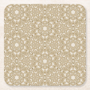 Dessous-de-verre Carré En Papier Arrière - plan fleuri floral