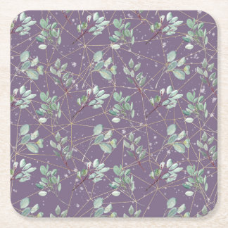 Dessous-de-verre Carré En Papier Art de jardin de Noël