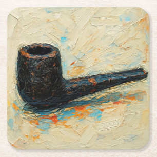 Dessous-de-verre Carré En Papier Art de la pipe (#10)