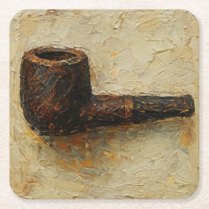 Dessous-de-verre Carré En Papier Art de la pipe (#13)