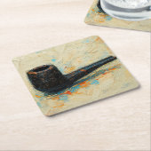 Dessous-de-verre Carré En Papier Art of Pipe (#10) (Incliné)