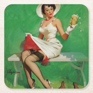 Dessous-de-verre Carré En Papier Artiste