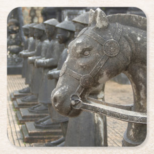 Dessous-de-verre Carré En Papier Asie, Viêt Nam. Figurines et statues de chevaux