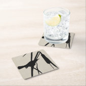 Dessous-de-verre Carré En Papier Audubon Silhouette II (En situation)