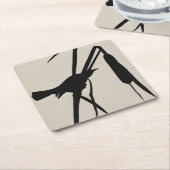 Dessous-de-verre Carré En Papier Audubon Silhouette II (Incliné)