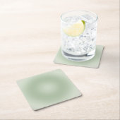 Dessous-de-verre Carré En Papier Aura Vert Sage (En situation)