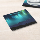 Dessous-de-verre Carré En Papier Aurora Borealis (Incliné)