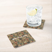 Dessous-de-verre Carré En Papier Auteur de livres (En situation)