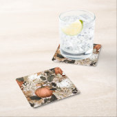 Dessous-de-verre Carré En Papier Automne / Automne Thanksgiving citrouilles (En situation)