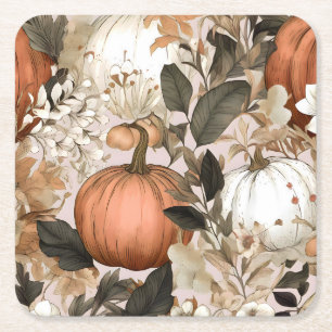 Dessous-de-verre Carré En Papier Automne / Automne Thanksgiving citrouilles