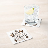 Dessous-de-verre Carré En Papier Automne Breeze Feuilles d'automne (En situation)