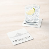 Dessous-de-verre Carré En Papier Avion | Vols (En situation)