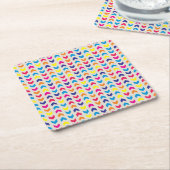 Dessous-de-verre Carré En Papier Aztec Chevron coloré (Incliné)