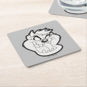 Dessous-de-verre Carré En Papier Badge TAZ™ Evil Grin