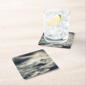 Dessous-de-verre Carré En Papier Balise de phare (En situation)