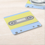 Dessous-de-verre Carré En Papier Bande Cassette (Incliné)