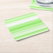 Dessous-de-verre Carré En Papier Bandes de chaux (Incliné)