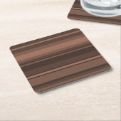 Dessous-de-verre Carré En Papier Bandes de chocolat (Incliné)