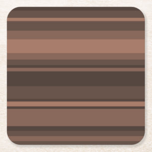 Dessous-de-verre Carré En Papier Bandes de chocolat